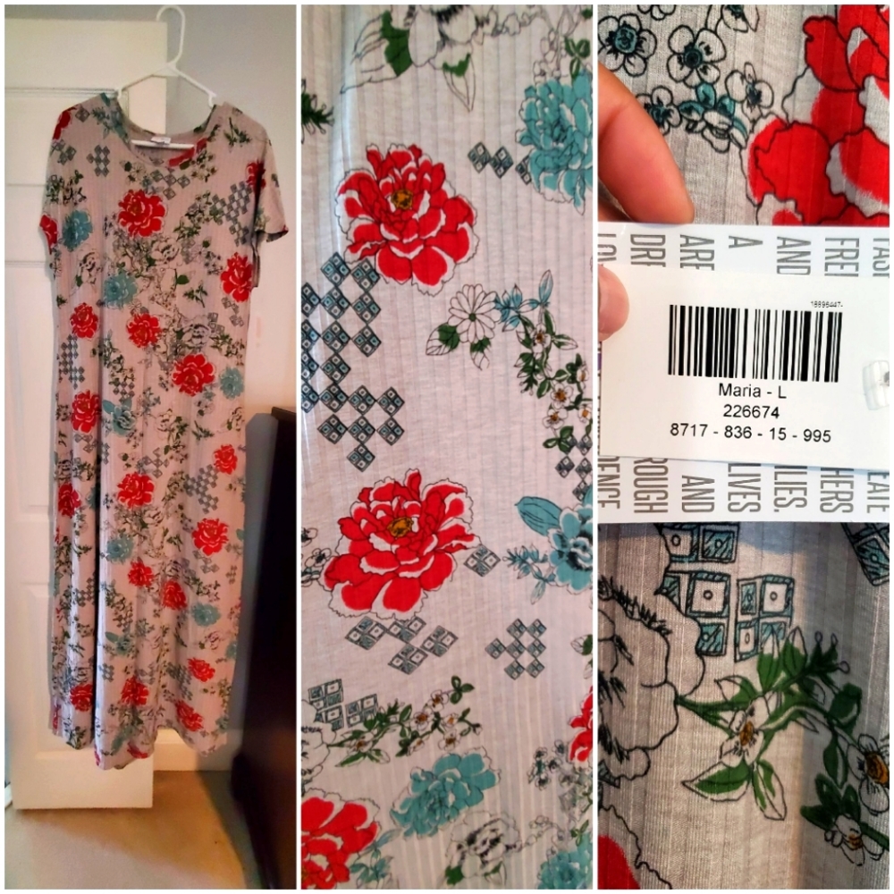 LLR "Maria" Summer florals maxi dress